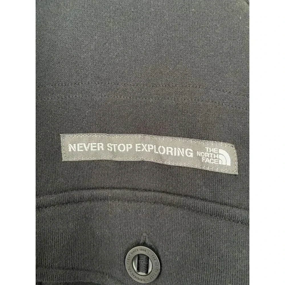 The North Face Full Zip Sweatshirt Jacket Fleece Shacket Black Medium M